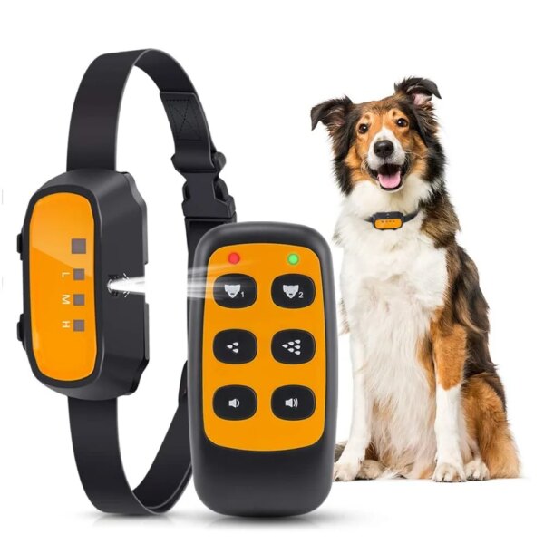 JANPET-Dog Training Collar Spray, Anti-Bark Collars, Rechargeable Stop Barking Device, Small Medium and Large Dogs