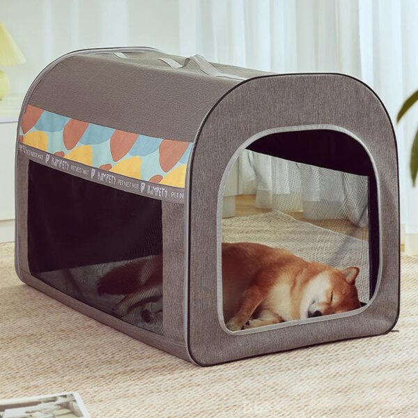 Kennel Tiny Dog Houses Indoor Modular Cages Puppy Door Carrier Dog Houses Playpen Large Casa Para Perros Dog Furniture Fg24