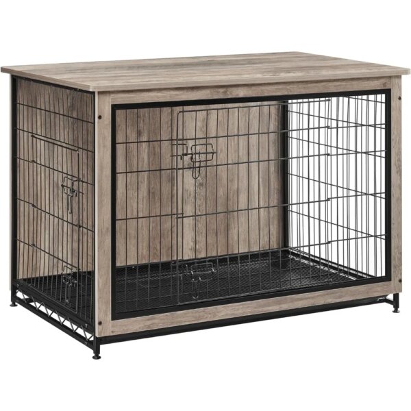 Kennels, Modern for Dogs Indoor Up To 80 Lb, Heavy-Duty Dog Cage with Multi-Purpose Removable Tray, Kennels