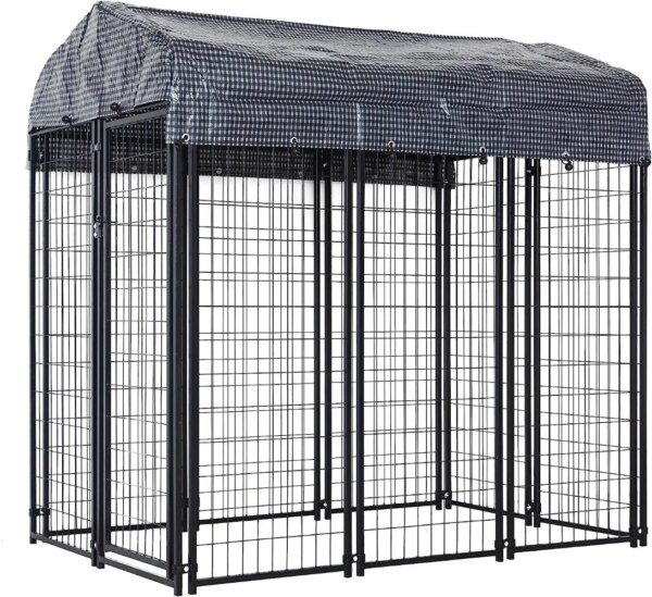 Large Outdoor Dog Kennel Heavy Duty Outdoor Fence Cage Anti Rust Dog Pens Outdoor Dog Fence with Waterproof