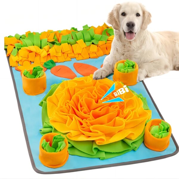 Large Pet Foraging Mat Interactive Dog Toy Sniff and Treat Mat for Dogs Promote Stimulation Suitable for All Breeds Dog Mat