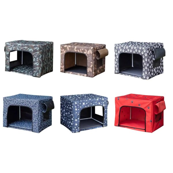 Large Stray Cats Shelter Foldable 55x40x40cm Rainproof Universal Outdoors Cat House Waterproof Pets Cave Homeless Pet Tent