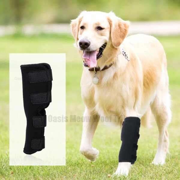 Leg Kneepad for Dogs Recovery Bandage Pet Supplies Anti-Lick Wound Arthritis Auxiliary Fixed Joint Protector Dog Accessories