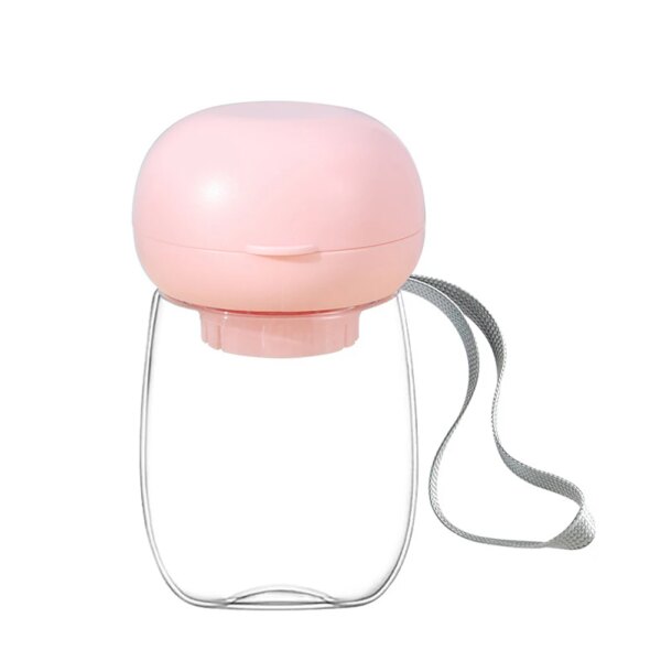 Lightweight Pet Water Bottle Dispenser With Lanyard Mushroom Cups Pet Supplies Perfect For Hiking Walking Traveling