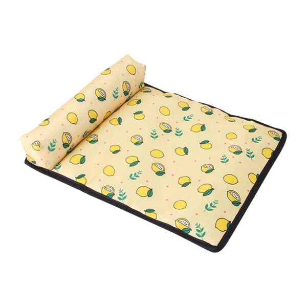 Mat Pad For Dogs Cats Ice Silk Mat  Blanket Cushion For Kennel/Sofa/Bed/Floor/Car Seats  (Dog  Mat)L 63x48cm