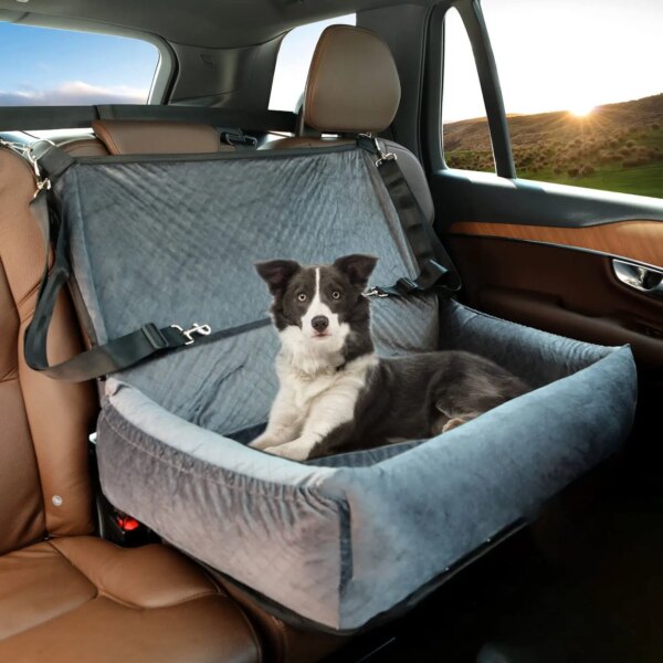 Medium and large car kennel Multifunctional car kennel travel bed comfortable safety dog seat