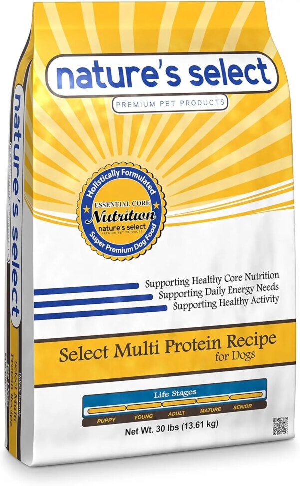 Multi Protein Recipe - Chicken, Beef & Pork, All Stages Dry Dog Food (30 LBs)