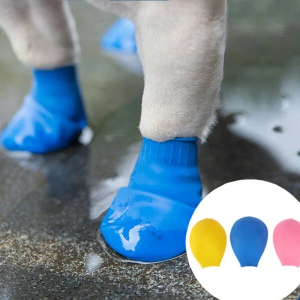 NEW Pet Dog Shoes Waterproof Balloon Rubber Rain Boots Footwear cat Socks For puppy Chihuahua puppy shoes  dog rain boots  shoes