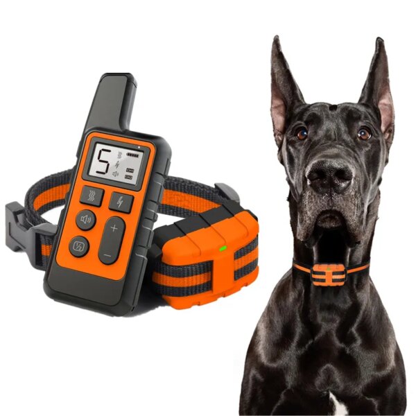 New 500m Waterproof Dog Training Collar Pet Remote Control Rechargeable Shock sound Vibration Dog Collar Remote Controller