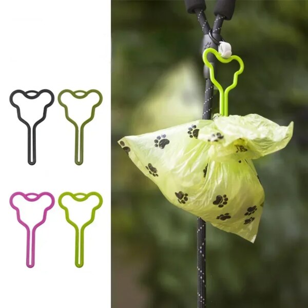 New Pet Poop Bag Holder Hands-free Fixed Clip Pet Cat Dog Tools Poop Bag Dispenser Holder Walking Dog Accessories