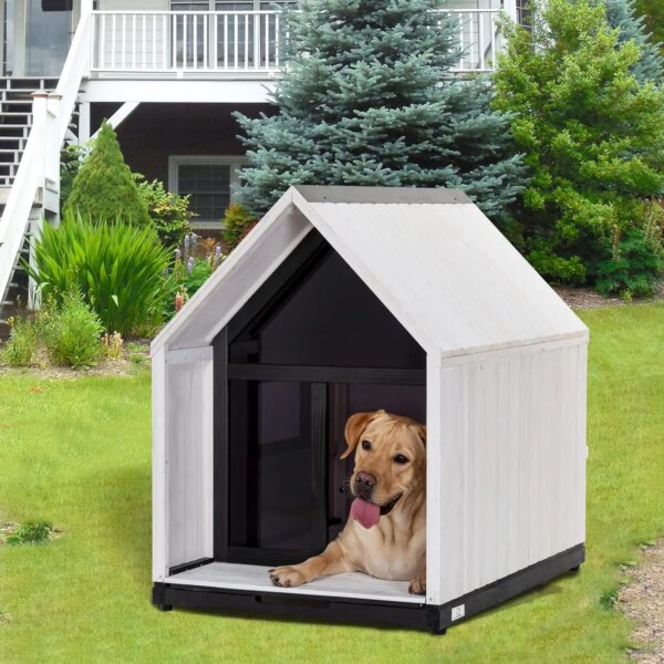 Outdoor Dog House, Sun Protection Dog Houses for Small Medium Large Sized Dogs,Weatherproof Dog House  for Easy Cleaning