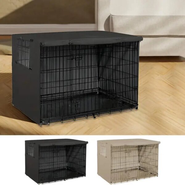 Oxford cloth Dog Kennel Cover Waterproof Windproof Pet Crate Protective Cover Universal Fit For Indoor Outdoor pet supplies