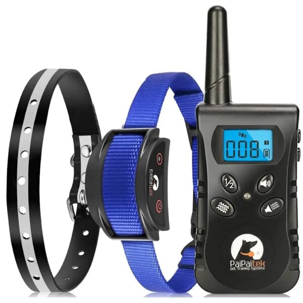 PaiPaitek No Shock Dog Training Collar with Remote,Vibrating Dogs Collar for Deaf Puppy,Sound&Vibration Collar for Training Dogs