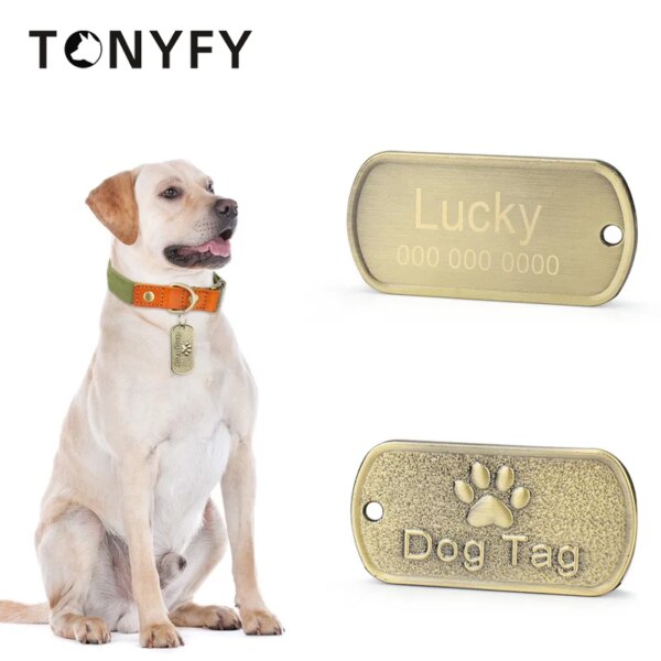 Personalized Pet ID Tag Keychain Engraved Pet ID Nameplate for Cat Puppy Dog Collar Tag Pendant Keyring Paw Pet Accessories