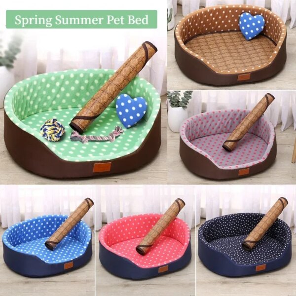 Pet Bed Spring Summer Quality Dog House Sofa Kennel Soft Pet Casa Cat Mats Gatos Small Dogs Cat Accessories лежанка для собак