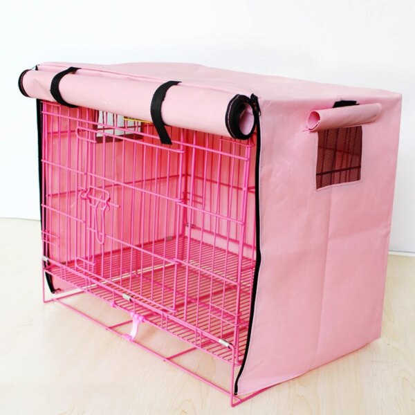 Pet Cage Cover Oxford Dog Kennel Cover Pet Crate Cover Windproof Dog Kennel Cover Waterproof Dog Cat Cage Cover for Crates