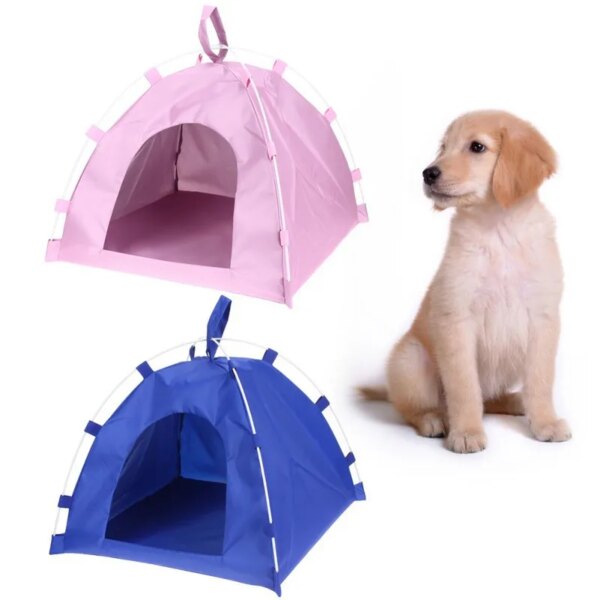 Pet Cage Dog House Kennels Waterproof Oxford Puppy Cat Tent Soft Comfortable Folding Bed Portable Cute Kitten Animal Nest