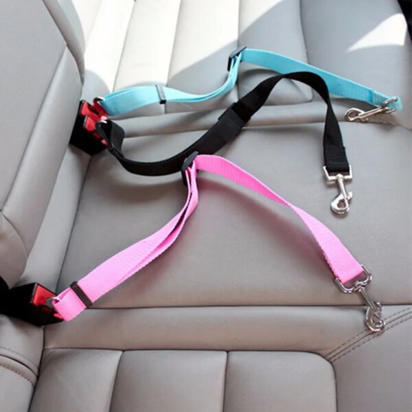 Pet Car Seat Belt Lead Clip Safety Lever Traction Retractable Leash Cat Dog Harness Dog Leash Dog Collars Dogs Accessoires