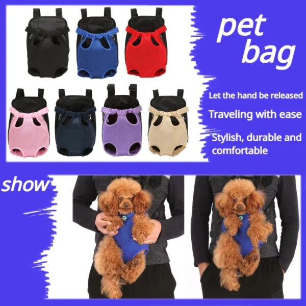 Pet Carrier Nylon Mesh Pet Cat Puppy Dog Carrier Backpack Front Bag Tote Sling Carrier  Bolsa Para Mascotas Fast Drop Shipping