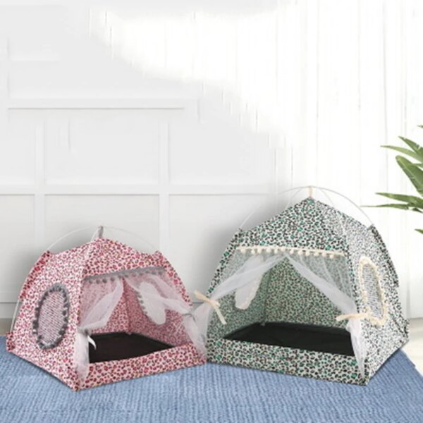 Pet Cat Tent Summer Cave Hut Cat Sleep House For Kitten Puppy Playpen Cage Basket Cat Nesk Kennel Small Dog House Bed Chihuahua