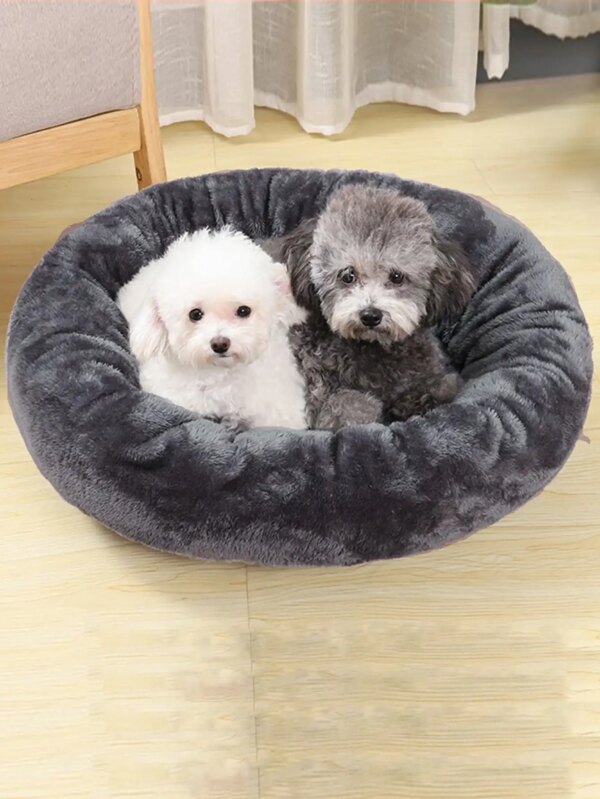 Pet Dog Bed Comfortable Donut Round Dog Kennel Ultra Soft Washable Dog and Cat Cushion Bed Winter Warm Doghouse Dropshipping