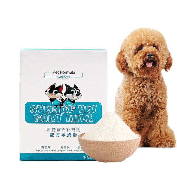 Pet Goat Milk Powder For Dogs, Puppy Weight gain, Adult Dog Bone strengthening, calcium supplement Pet Nutrition 400g