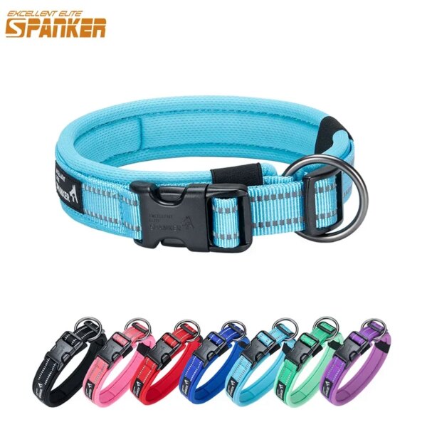 Pet Supplies Dog Collar Nylon Necklace Adjustable Dog Collars Reflectlight  for Small and Medium/Large Dogs Bulldog Beagle