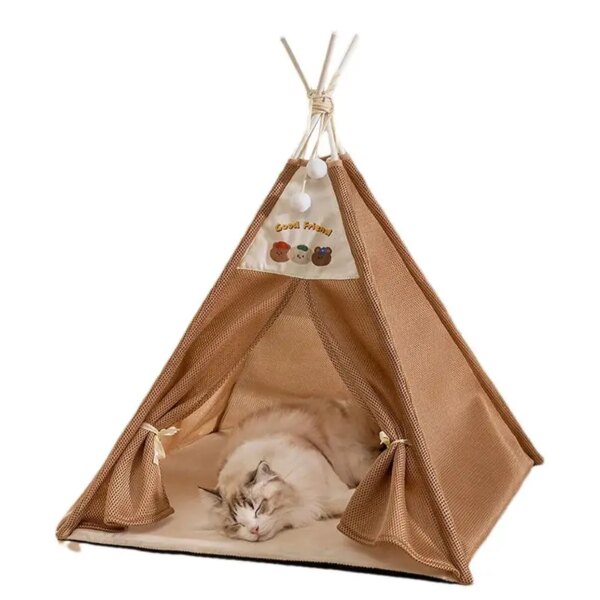 Pet Tent Dog Indoor Dog House Dog Tent Bed Cat Puppy House Cat Tents Enclosed Dog Bed Pet Accesories Pet Teepee Pet Supplies