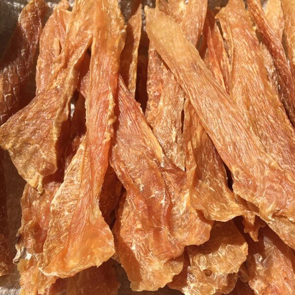 Pet dog snacks air-dried pure meat chicken breast jerky slices duck meat golden wool jerky strip food 200g