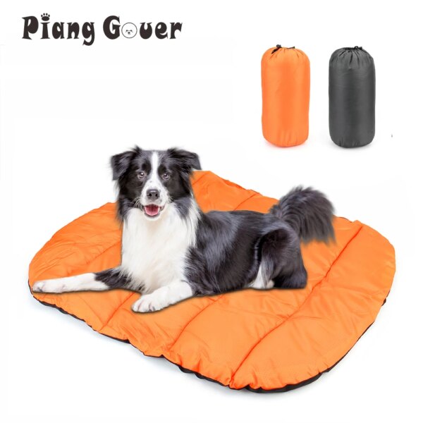 Picnic Dog Bed Blanket Foldable Pet Mat Dog Cushion Cat Puppy Waterproof Outdoor Kennel Pet Pad For Camping Travel