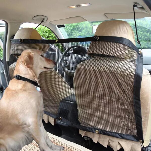 Portable Car Pet Fence Dog Safety Isolation Net Children Travel Rail Barrier Mesh Puppy Stockade Anti-collision Net Pet Supplies