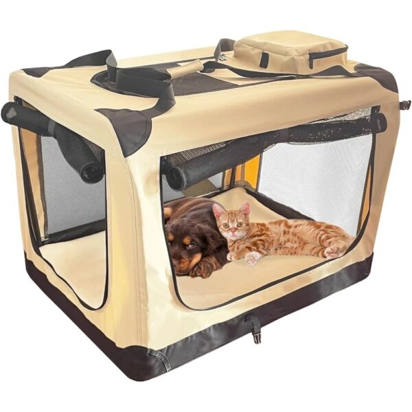 Portable Dog Crate, Soft Puppy Travel Crate 32\