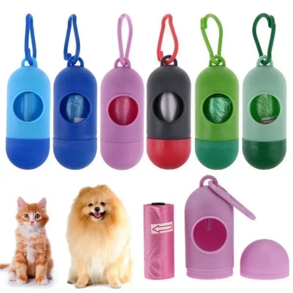 Portable Pets Trash Bags Clean Up Carries for Dogs Pet Poop Dog Waste Organizer Pet Dog Product Supplies