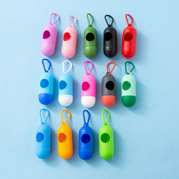 Practical Pet Dog Poop Bag Dispenser Waste Garbage Holder Dispensers Poop Bags Set Dogs Trash Pets Clean Accessories