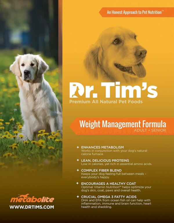 Premium All Natural Pet Food Metabolite Weight Management Dog Formula 5#