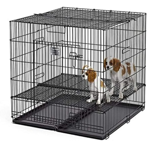 Puppy Playpen Crate - 236-10 Grid & Pan Included Freight Free Dog House for Dogs Pet Kennel Supplies Products Home Garden