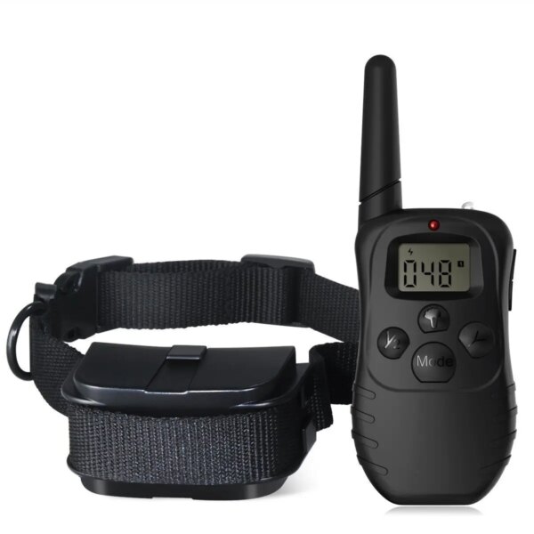 Remote LCD 100LV 300M Electric Shock Vibrate Pet Dog Training Collar Waterproof ecollar