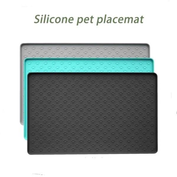 Silicone Cat Paw Placemat Non-slip Waterproof Easy to Clean Anti Splash Dogs Water Pad Feeding Cat Food Mat and Dog Food Mat Pet