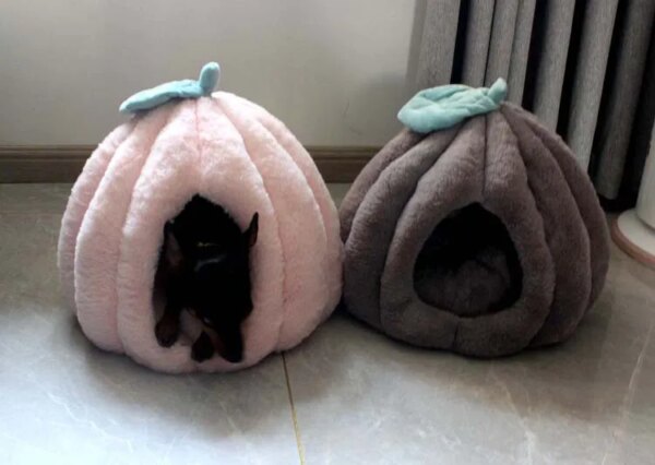 Small Peach Pet Home Nest Pink Winter Dog Nest Cat Nest Lovely Autumn And Winter Thickened Pet House