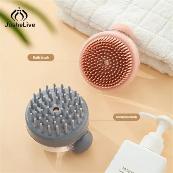 Soft Silicone Dog Brush Pet Shampoo Massager Bath Brush Bathroom Puppy Washing Massage Dispenser Pet Grooming Shower Brushes