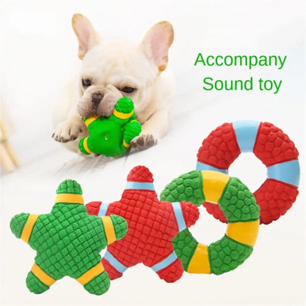 Squeaky Dog Toys Natural Latex Rubber Balls Soft Bouncy Durable For Small Medium Large Dogs Interactive Chew Fetch Play Dog Toy