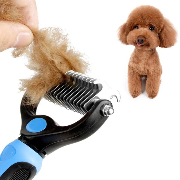 Stainless Pet Deshedding Brush Dog Hair Remover Pet Fur Knot Cutter Puppy Cat Comb Brushes Dogs Grooming Shedding Supplies