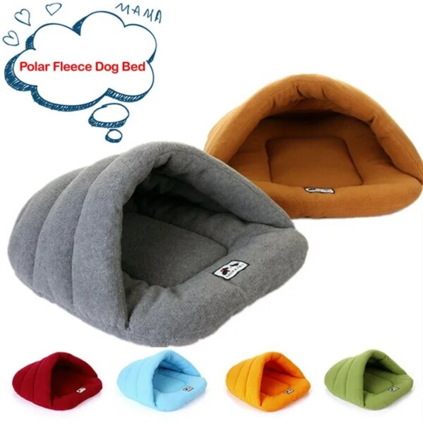 Warm Fleece Pet Nest for Dogs and Cats Sleeping Bag Soft Dog Bed Cat Kennel Rabbit Hole Puppy Kennel House for Dogs