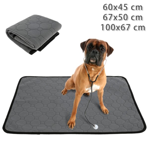 Washable Dog Pee Pads Reusable Puppy Training Pad Non Slip Absorption Mats Bed Blankets Cats Dogs Crate Kennel Pet Supplies