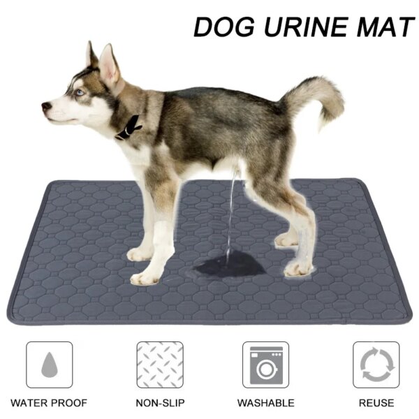 Washable Dog Pet Diaper Mat Urine Absorbent Environment Protect Diaper Mat Waterproof Reusable Training Pad Dog Car Seat Bed