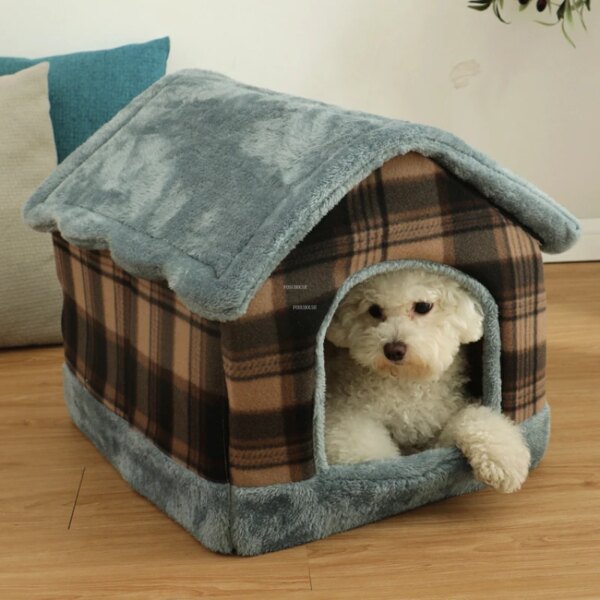 Winter Kennels Four Seasons General Pet Supplies Removable and Washable Dog House Warm Dog Houses Creative Small House for Dogs