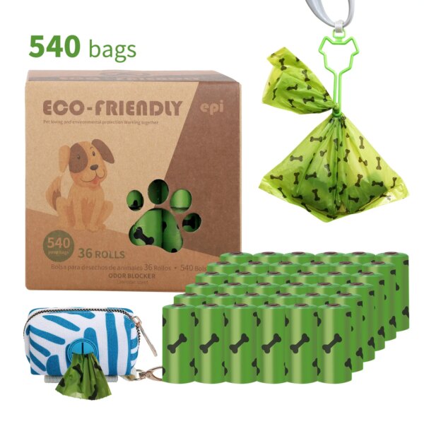 dog waste poop bag doggy，biodegradable green compostable cornstarch disposable plastic scented eco friendly pet  doggie poo bag