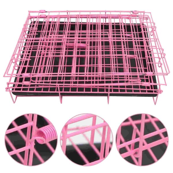 of Folding With Toilet Outdoor Dog House Poodle Small And Medium Dog Cat Cage Rabbit Cage Puppy Cage Pet moving